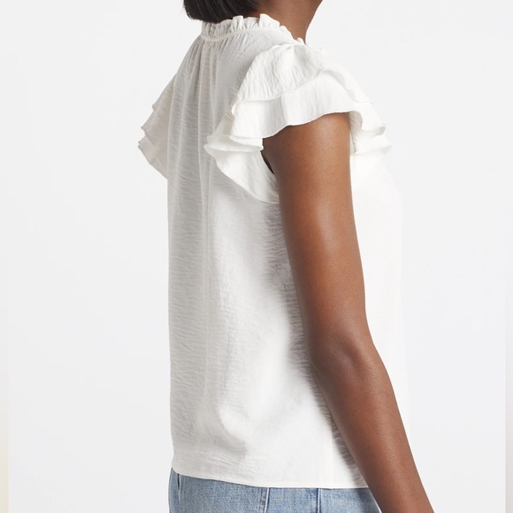 *Stitch Fix* Nine Britton Sz XL Debbie Flutter Sleeve Blouse EUC - Picture 3 of 8